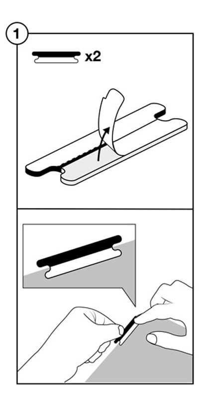 3M™ COMPLY™ Attachment System for Raised Bezel Fit installation step 1

