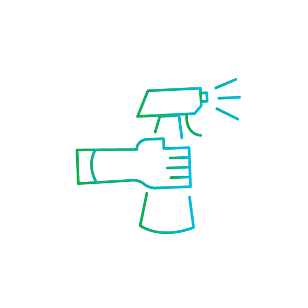 icon of a spray bottle being held