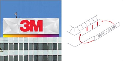 3M™ VHB™ Tape for different building signage types
