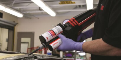 Image of 3M Adhesive Product being used
