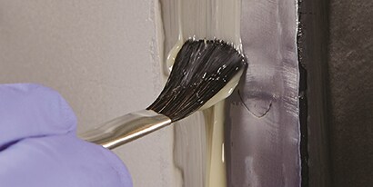 protecting unprimed metal with brush on sealer
