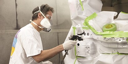 priming aluminum vehicle parts wirth paint preparation system
