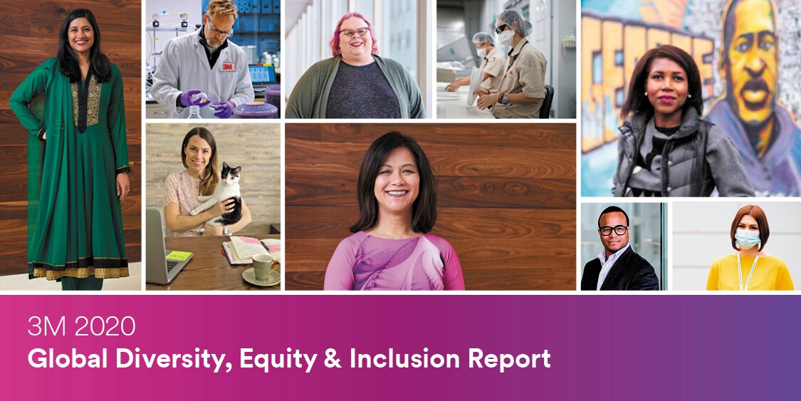 3M 2020 Global Diversity, Equity & Inclusion Report cover
