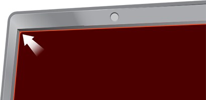 Raised bezel screens have a raised frame around the edges.
