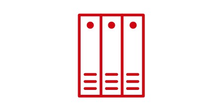 Icon of data centre servers representing scalability.
