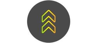Arrows pointing upwards icon
