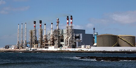 Image outside of an industrial manufacturing plant
