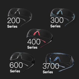 small images of the different eyewear series available for the trialwear program