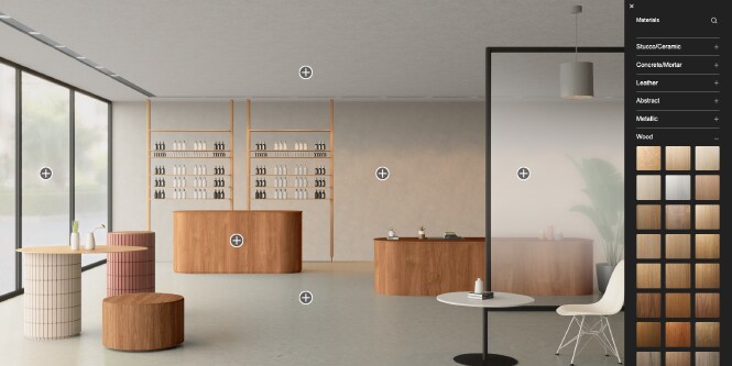 interior architectural design visualiser tool
