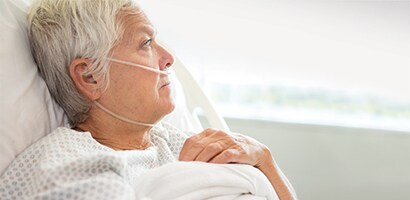 Female Patient in bed
