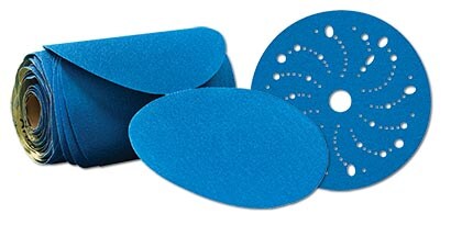 Buy 10 boxes or rolls of 3M™ Blue Abrasive Discs
