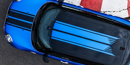 partial car sticker wrap
